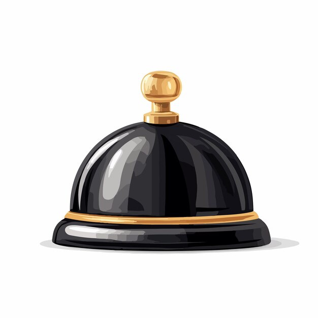 Vector elegant reception bell hotel related icon vector image