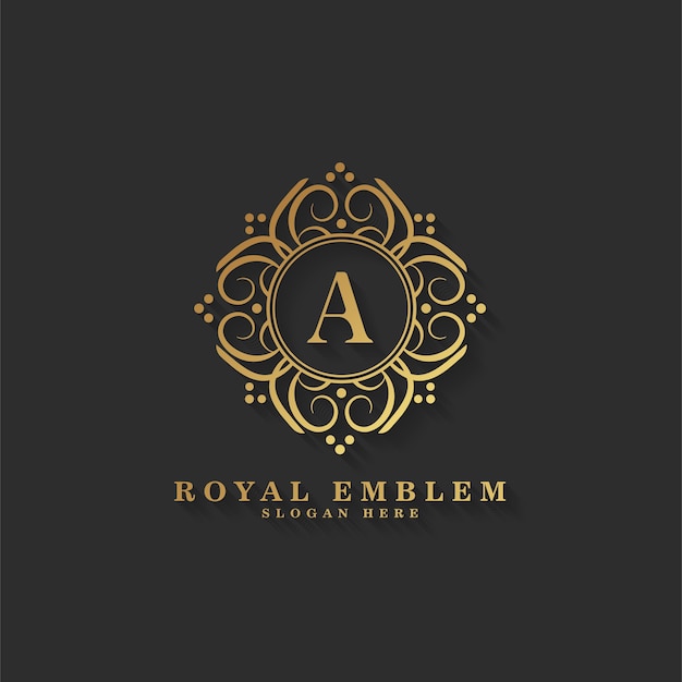 Vector elegant retro ornamental logo