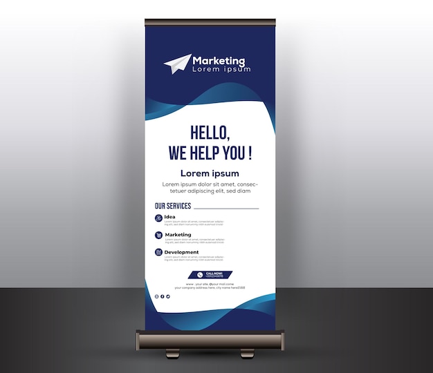 Elegant rollup banner design templates