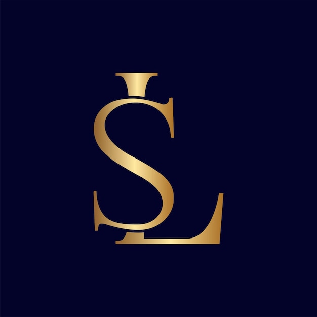 ELEGANT ROYAL AMAZING GOLD WOMEN BEAUTY LOGO LETTER LS