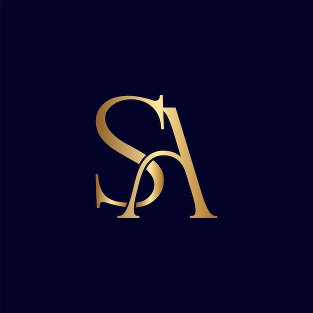 ELEGANT ROYAL AMAZING GOLD WOMEN BEAUTY LOGO LETTER SA