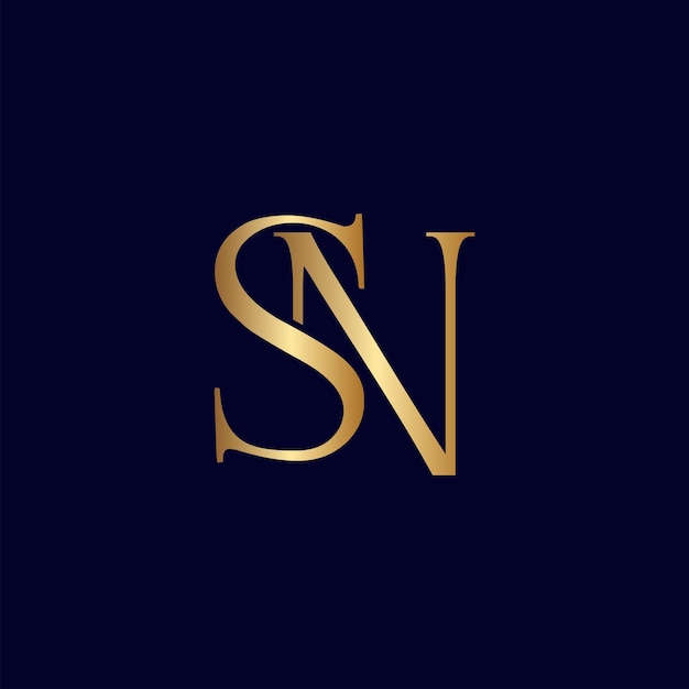 ELEGANT ROYAL AMAZING GOLD WOMEN BEAUTY LOGO LETTER SN