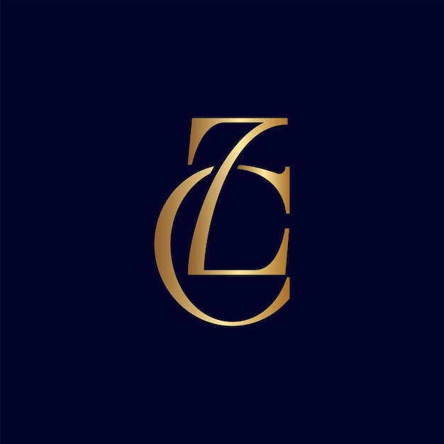 ELEGANT ROYAL AMAZING GOLD WOMEN BEAUTY LOGO LETTER ZC