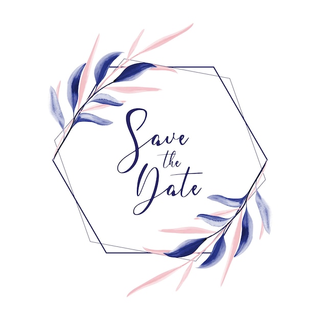 Elegant Save the Date Badge Template