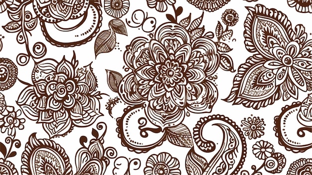 Elegant Seamless Decorative Pattern Design for Creative Projects