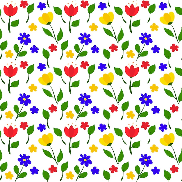 Elegant seamless pattern with flowers Childish design for fabric wallpaper wrapping paper packag