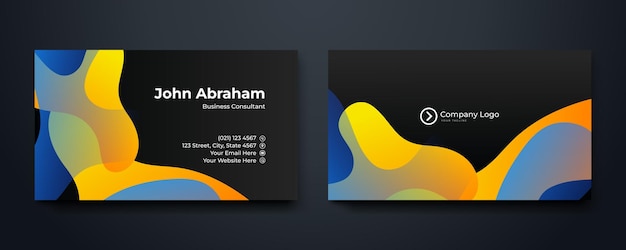 Vector an elegant and simple business card design template a clean and professional business card design template visiting card