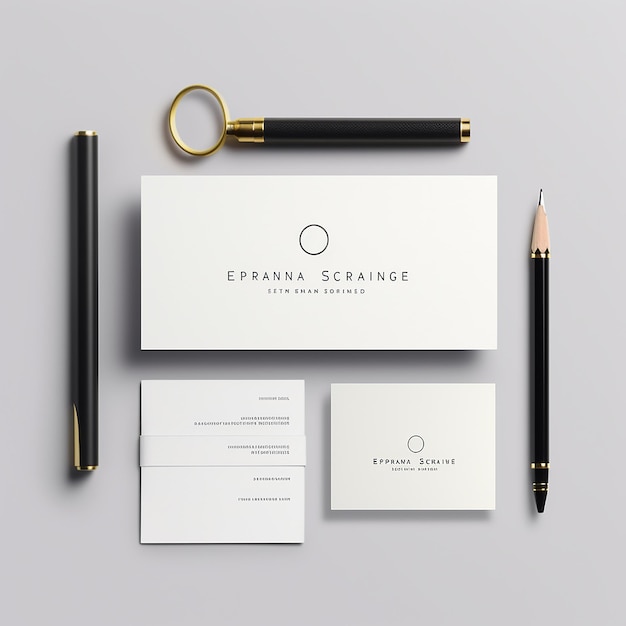 Elegant simple design agency logo white background