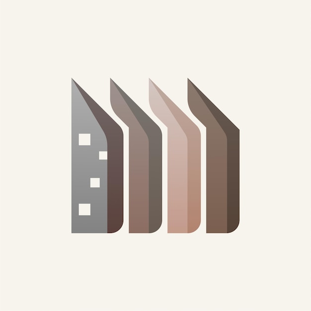 Elegant simple and minimalist skyscraper logo design