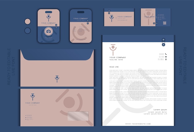 Elegant Stationary documents mockup