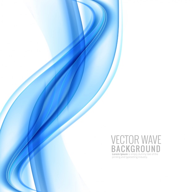 Elegant stylish blue flowing wave background