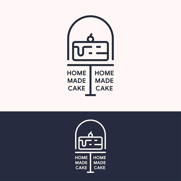 elegant sweet cake logo template