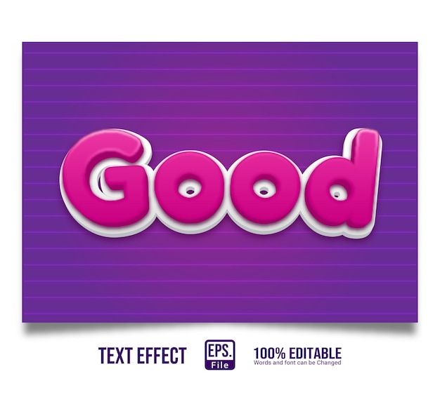 Elegant Text effect 3D good