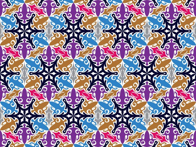 Vector elegant traditional ethnic geometric pattern background