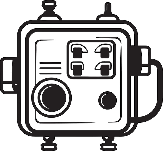 Elegant Vector Art of a Residential Electric Meter Featuring HighResolution Design Advanced Functi