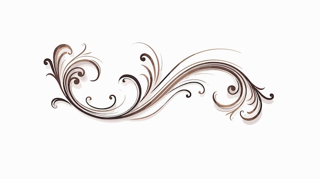 Elegant Vector Calligraphic Corners for Vintage Design