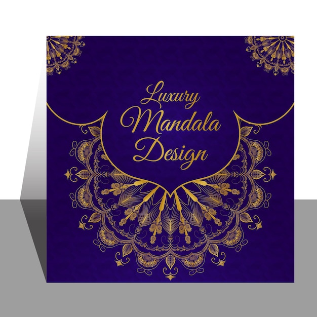 Elegant vector decorative luxury royal golden mandala background template