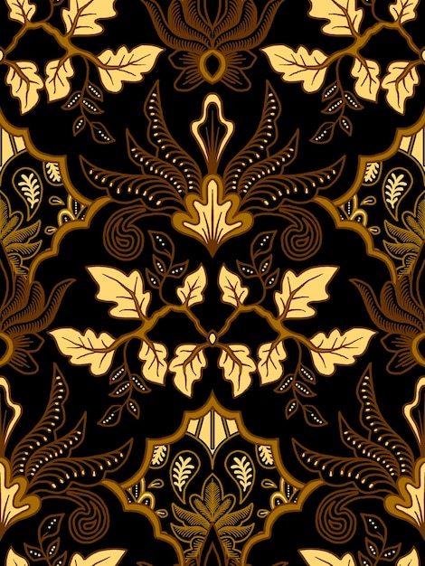 elegant vector Javanese ethnic batik pattern template