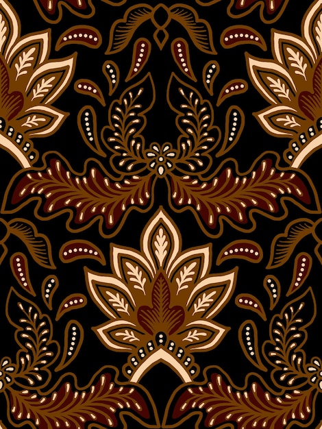 elegant vector Javanese ethnic batik pattern template