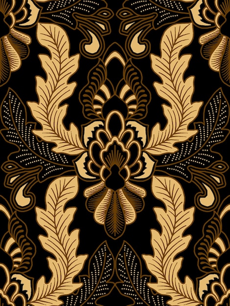 elegant vector Javanese ethnic batik pattern template