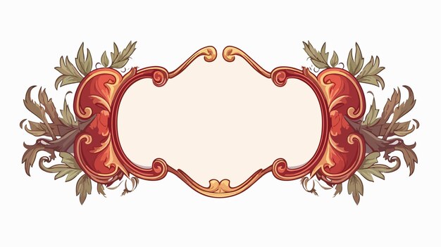 Vector elegant vintage geometric frame with braid ornament