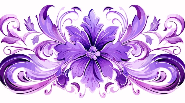 Vector elegant violet pattern illustration for design projects