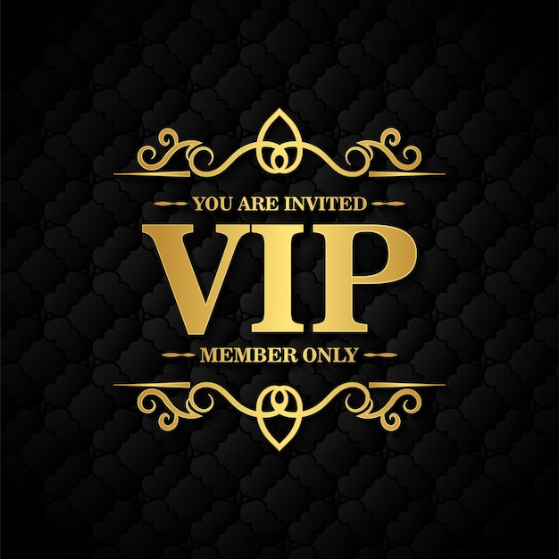 Elegant VIP ornament background