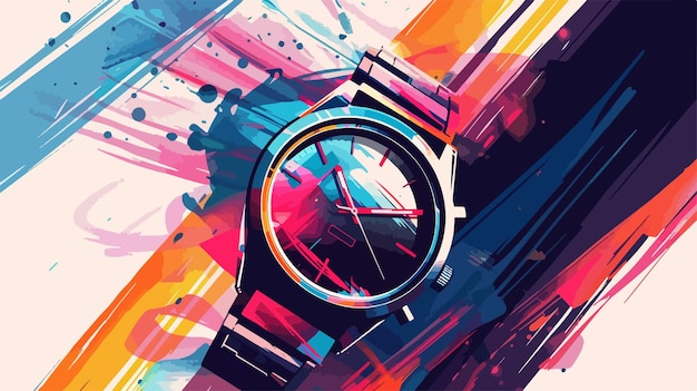 Vector elegant watches vector design illustration