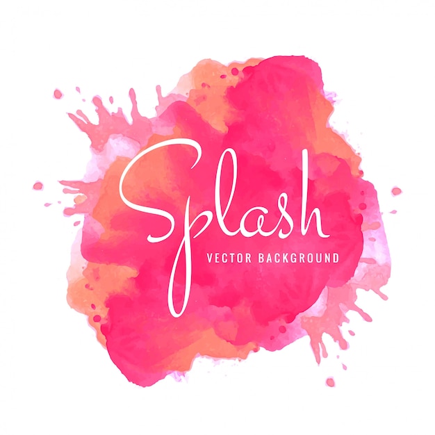 Elegant watercolor colorful splash 