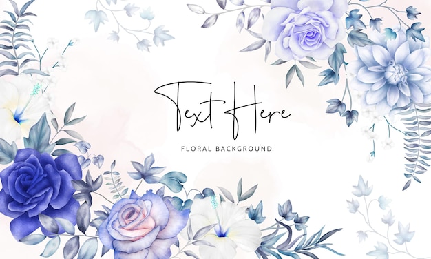 elegant watercolor floral background template