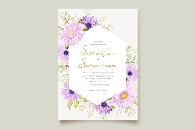 Elegant wedding invitation card  