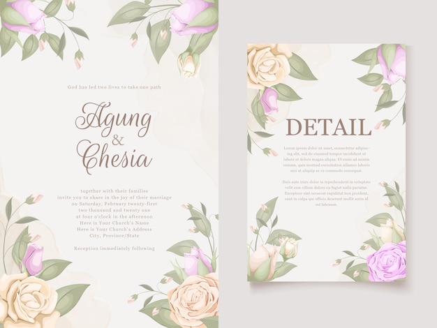 elegant wedding invitation   design