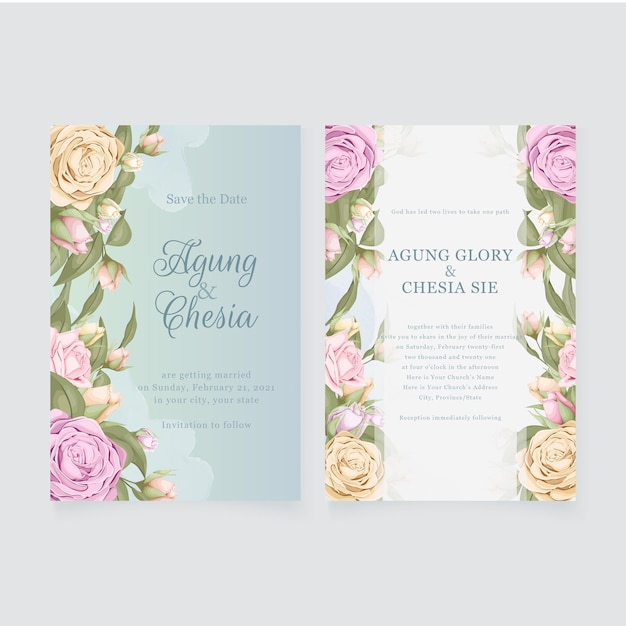 elegant wedding invitation   design