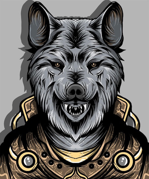 elegant wolf for background and t-shirt