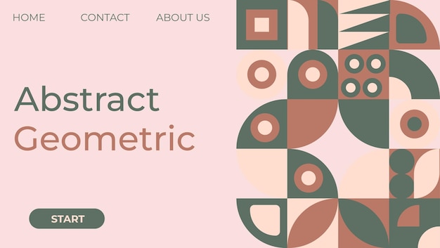 Element background landing page for webpage abstract pattern