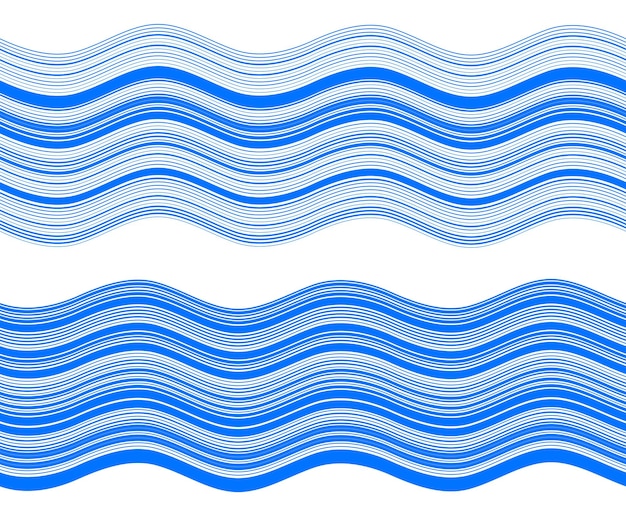 Elements design Abstract blue wavy stripes overlaying on white background for page brochure poster Creative art lines picture Vector illustration eps 10 Freshness natural theme Fresh Water