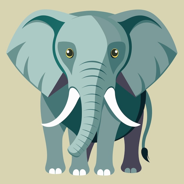 Elephant color vector Illustration Design