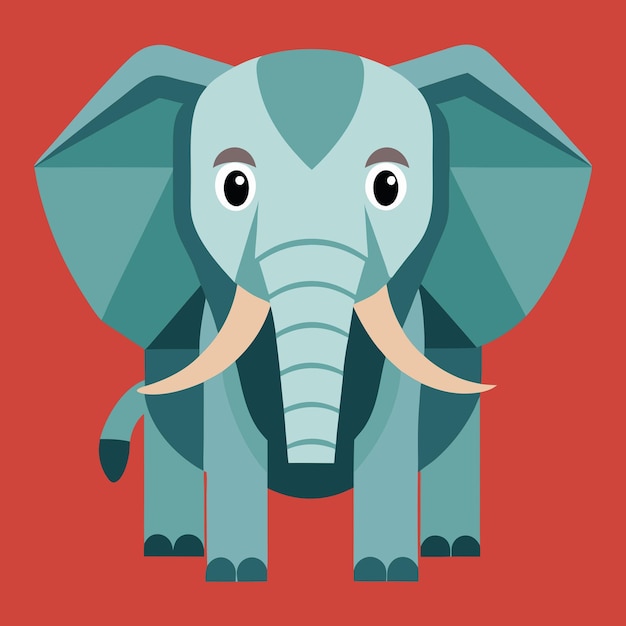 Elephant color vector Illustration Design