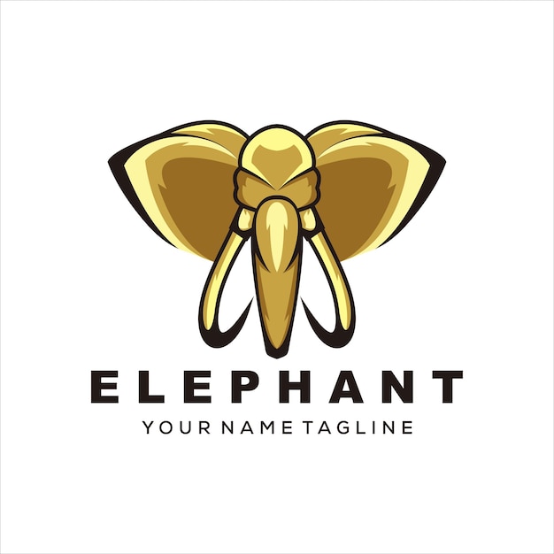 elephant colorful logo mascot illustration