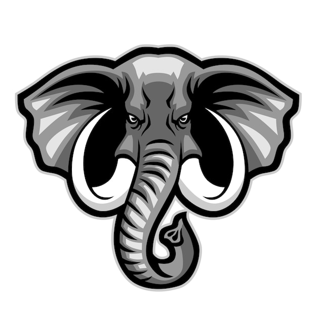 Elephant head mascot