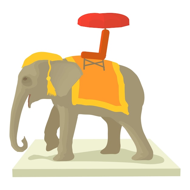 Elephant icon Cartoon illustration of elephant vector icon for web