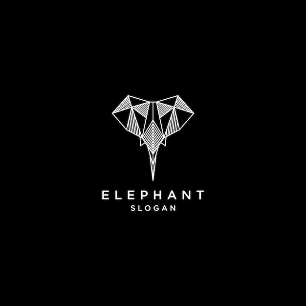 Elephant logo design icon template