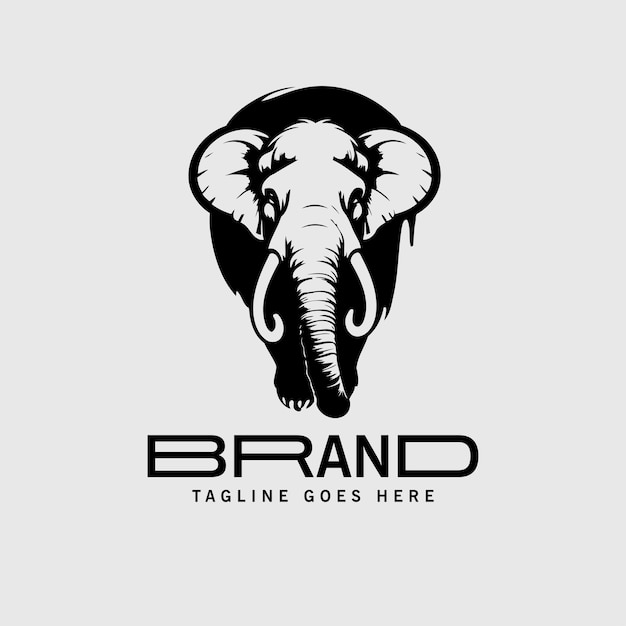 elephant logo design