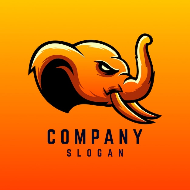 elephant logo design