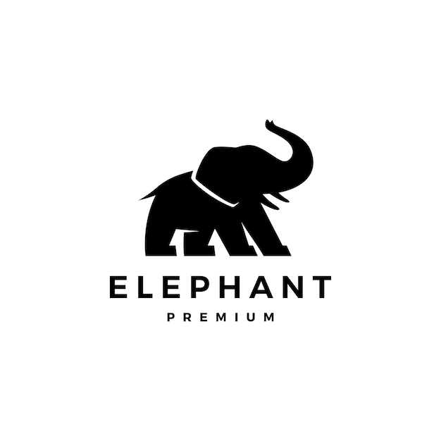 Elephant logo icon illustration