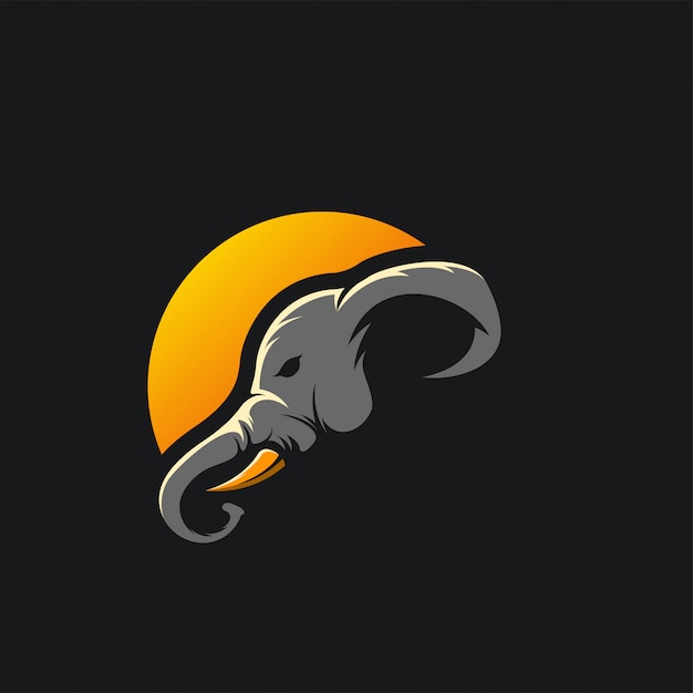 Elephant logo ilustration