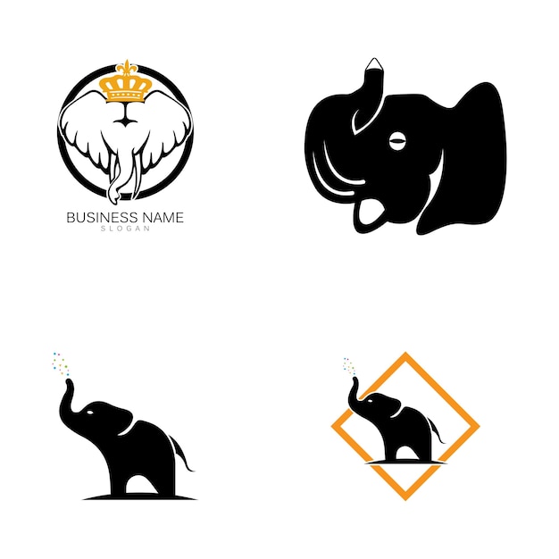 Elephant Logo Template Vector Illustration design