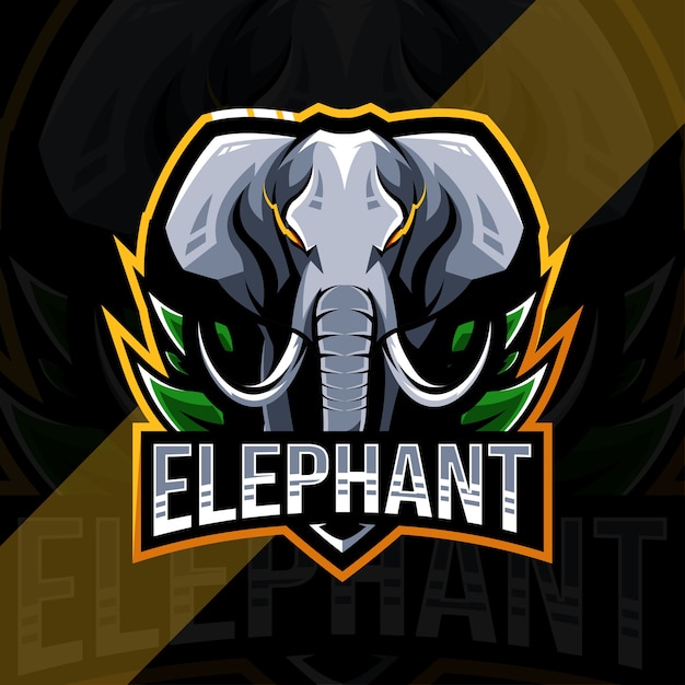 Elephant mascot logo