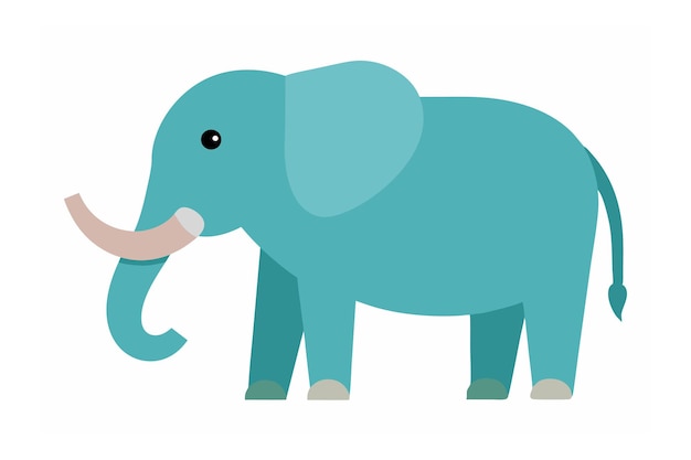 An Elephant Vector Art Illustration