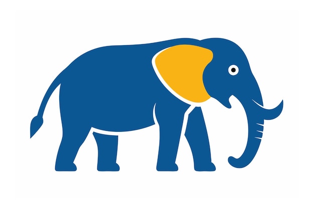 An Elephant Vector Art Illustration